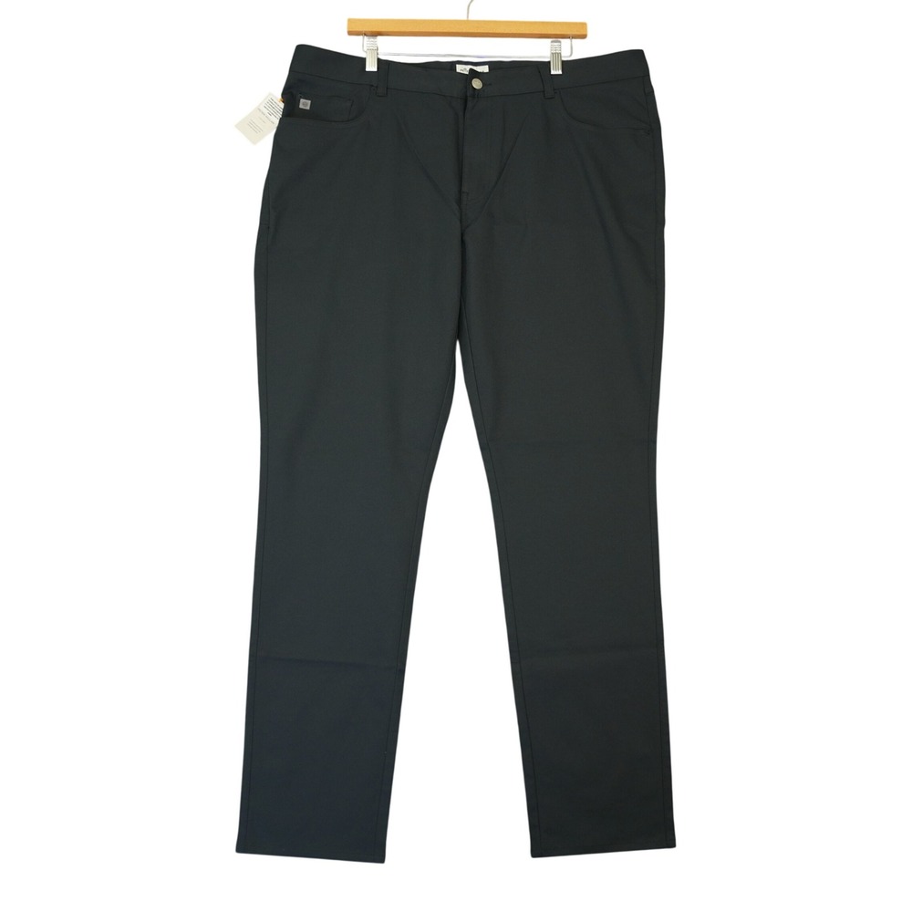 Peter Millar Pants Men 40x34 Black Crown Sport Performance 5-Pocket EB66 Golf